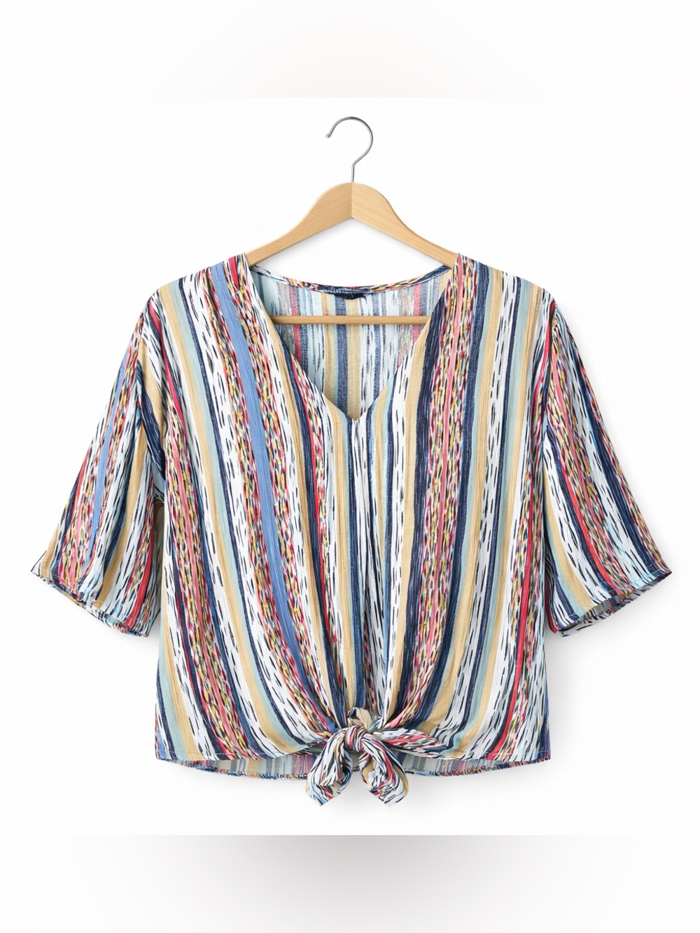 5/$25 Zac & Rachel Striped Blouse Size 2X